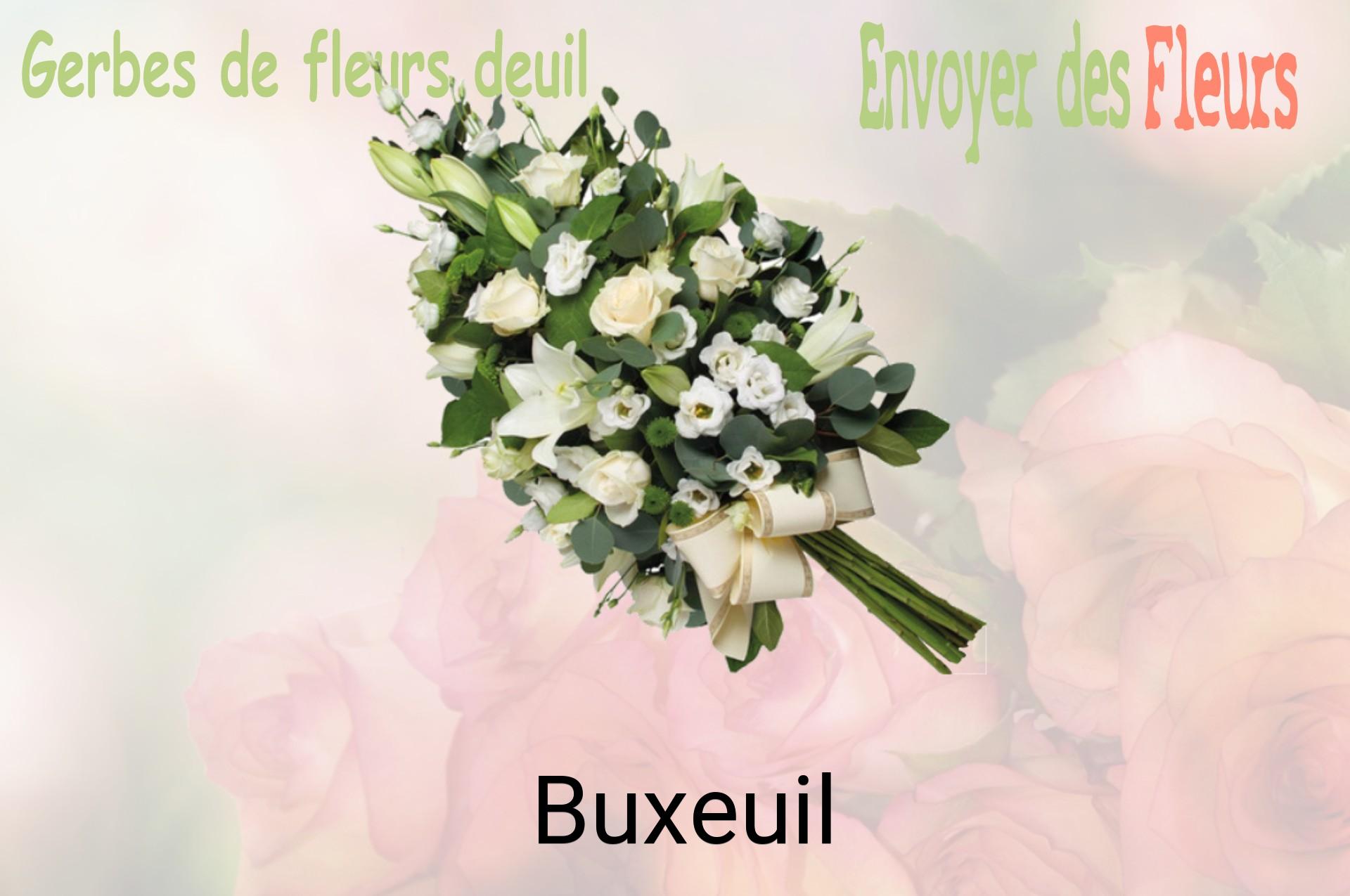 Gerbe de fleurs de deuil livrée à Buxeuil